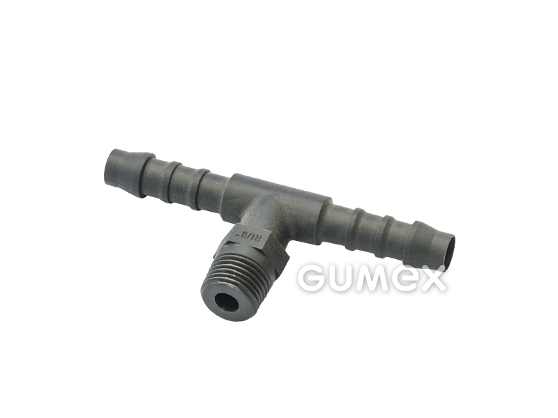 NORMAPLAST TES, 4mm, Außengewinde M8x1, 10bar, PA6, -40°C/+90°C, grau, 